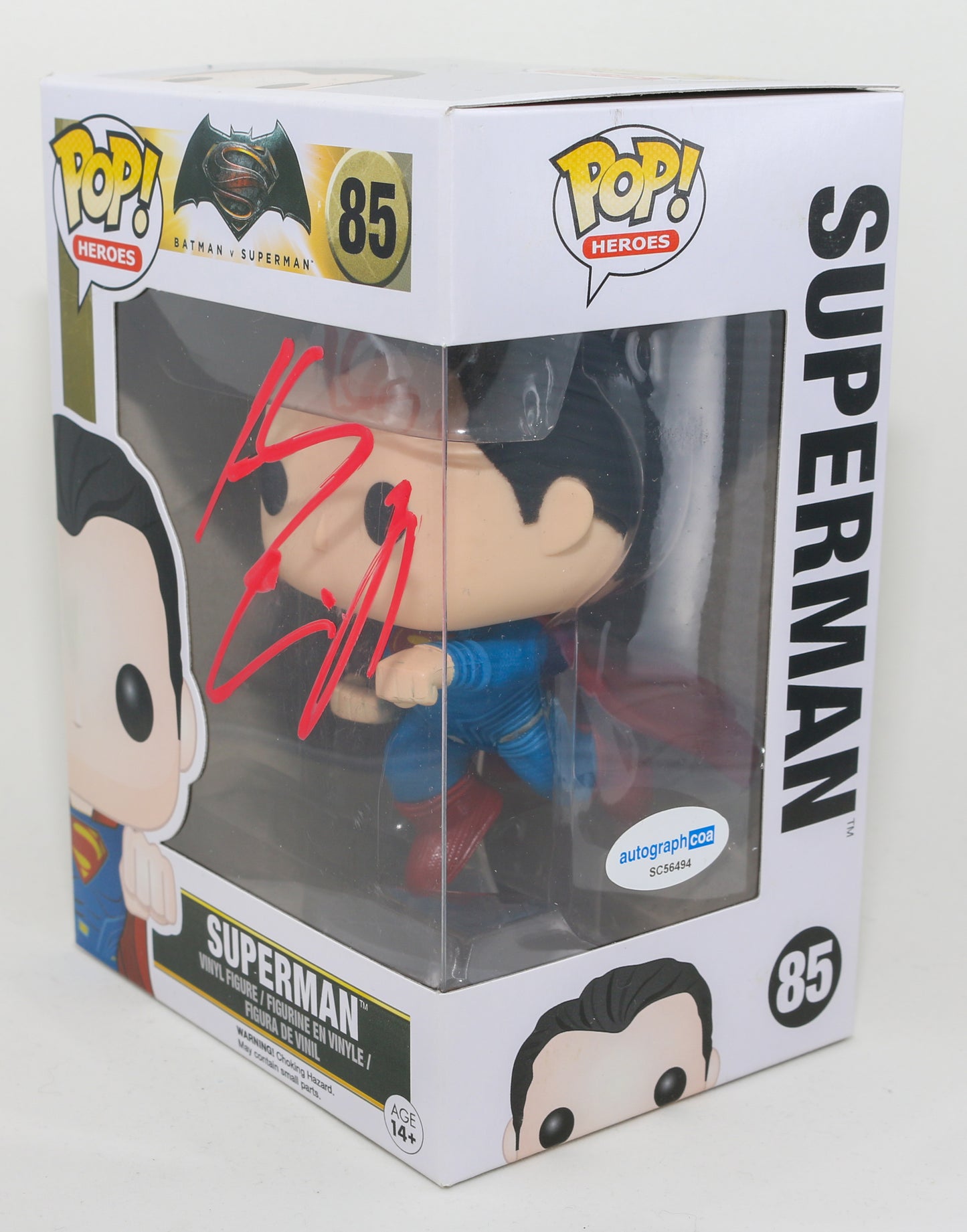 
                  
                    Henry Cavill as Superman in Batman v Superman (Autograph COA) Signed Funko POP! #85
                  
                