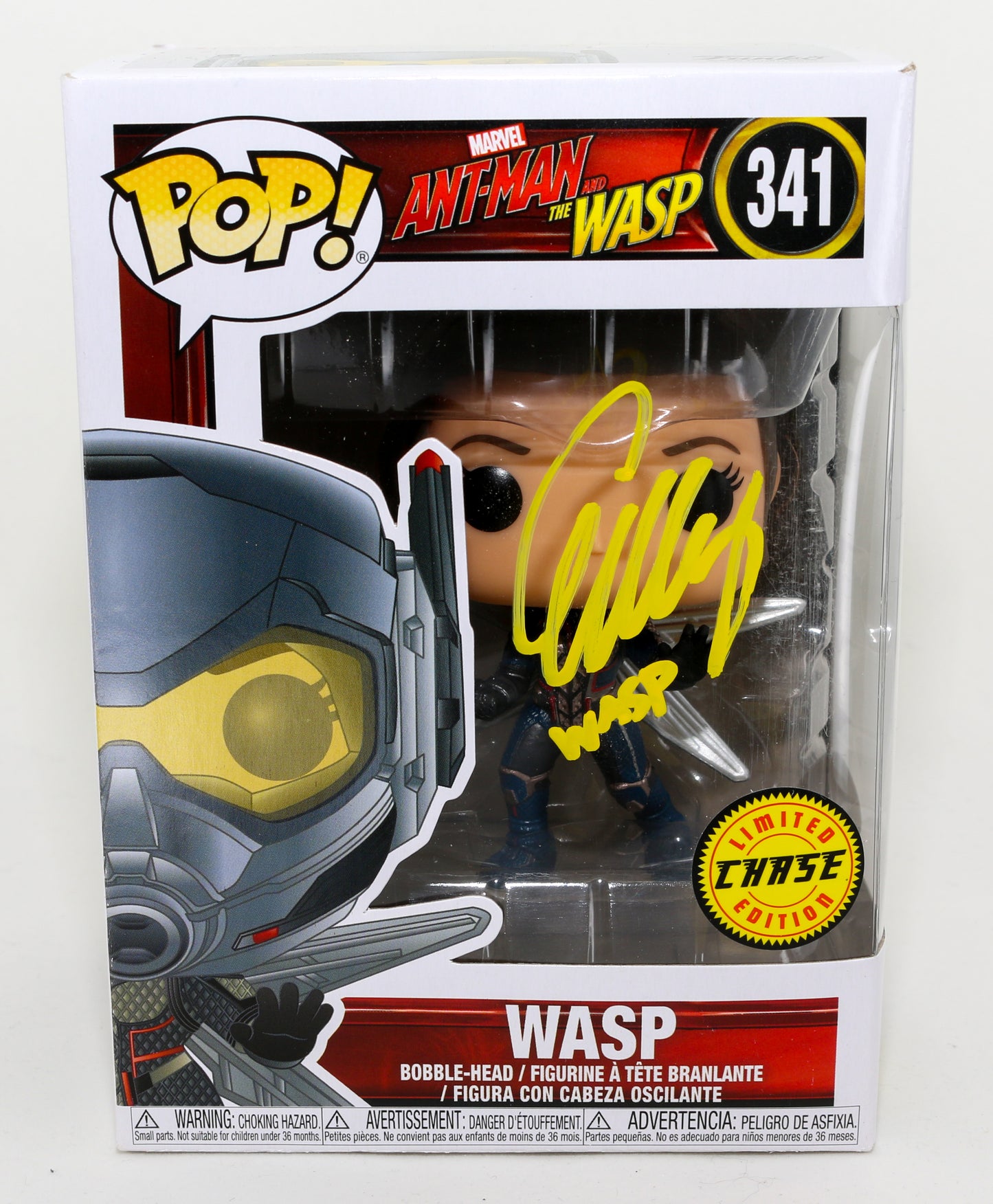 
                  
                    Evangeline Lilly as Wasp in Ant-Man and Wasp: Quantumania Chase Edition (JSA) Signed Funko POP! #1138 with Character Name
                  
                