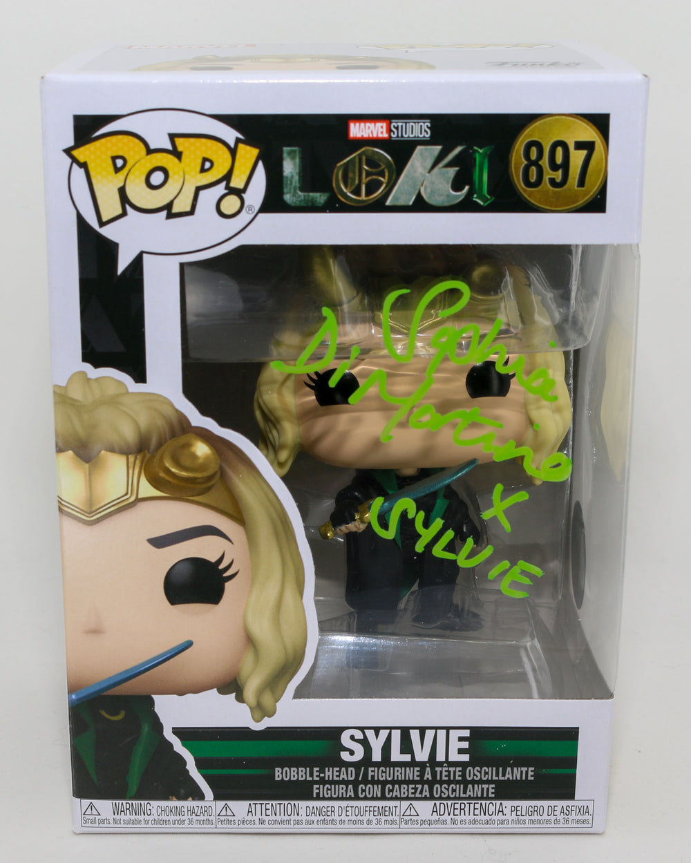 Sophia Di Martino as Sylvie in Loki (SWAU) Signed Funko POP! #897 with Character Name