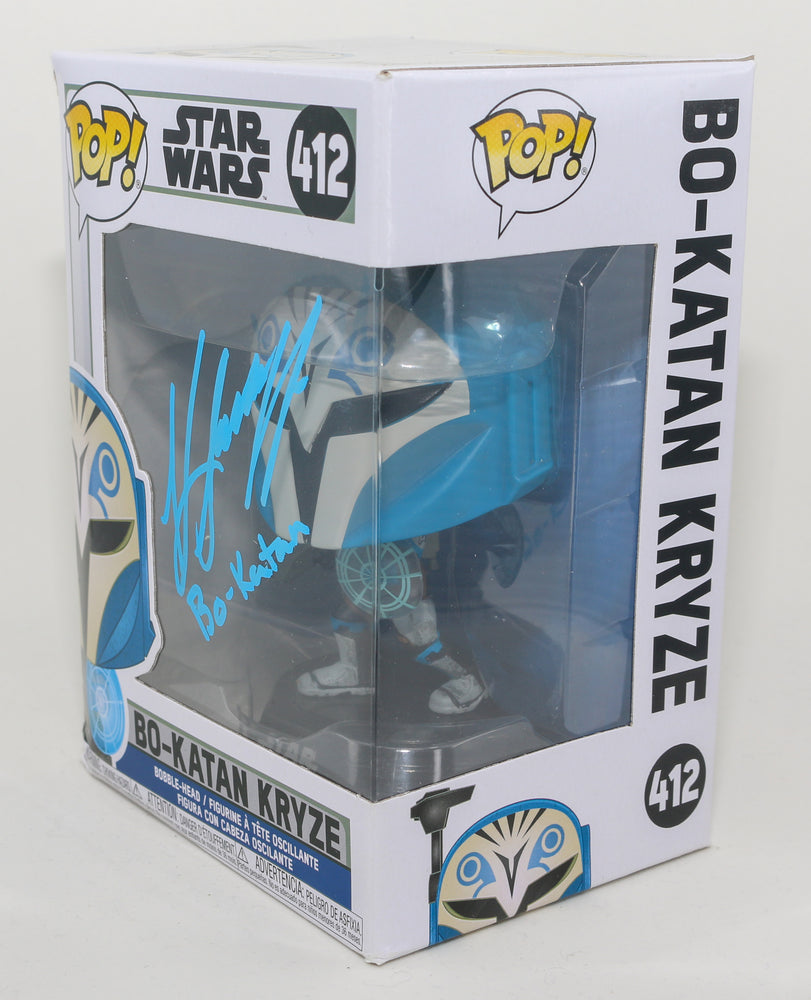 
                  
                    Katee Sackhoff as Bo-Katan Kryze in Star Wars: The Mandalorian (SWAU) Signed Funko POP! #412 with Character Name
                  
                