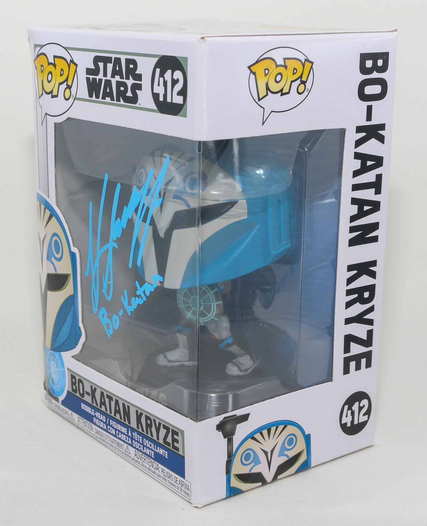
                  
                    Katee Sackhoff as Bo-Katan Kryze in Star Wars: The Mandalorian (SWAU) Signed Funko POP! #412 with Character Name
                  
                