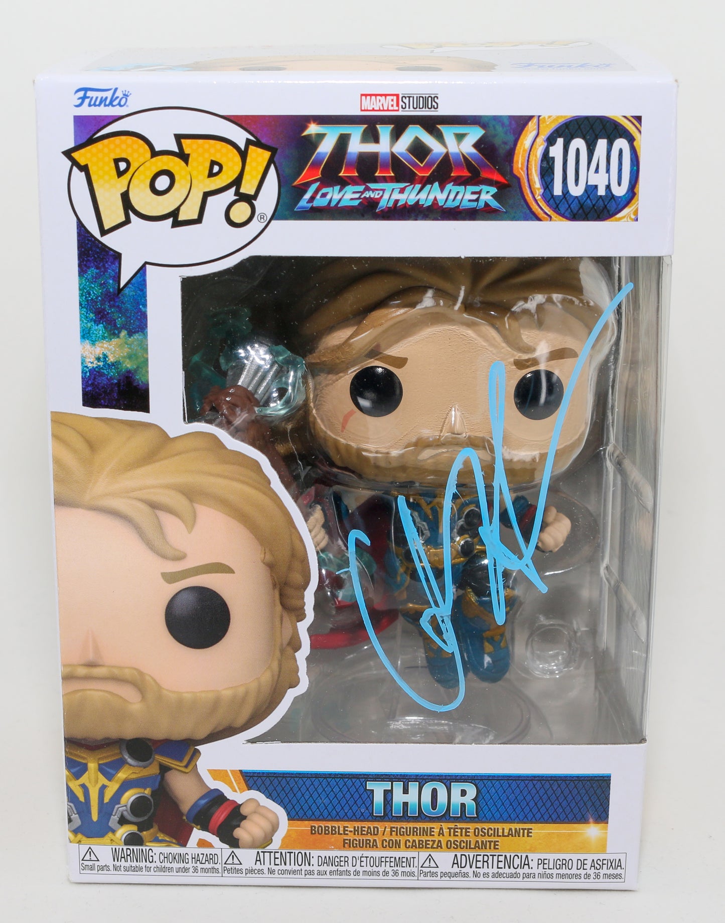 
                  
                    Chris Hemsworth as Thor in Thor: Love and Thunder (SWAU) Signed Funko POP! #1040
                  
                
