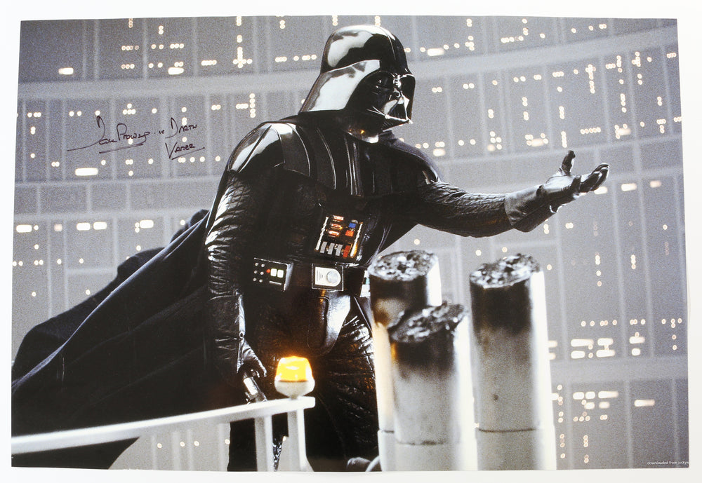 Dave Prowse as Darth Vader in Star Wars: The Empire Strikes Back Signed 20x30 Poster With Character Name