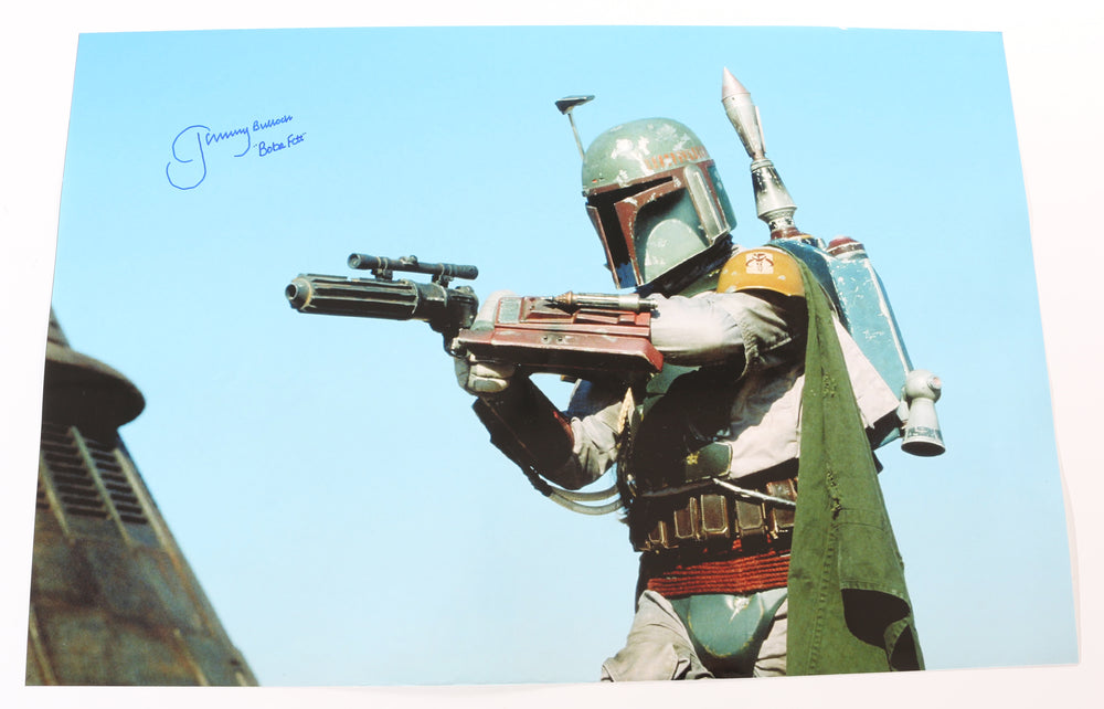 Jeremy Bulloch as Boba Fett in Star Wars: Return of the Jedi Signed 20x30 Poster