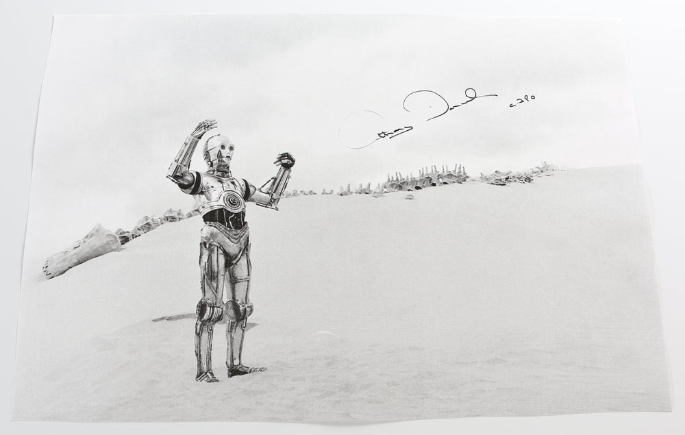 Anthony Daniels as C-3PO in Star Wars: A New Hope Signed 20x30 Poster
