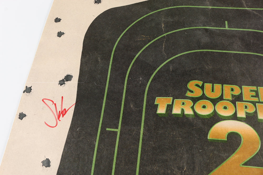 
                  
                    Super Troopers 2 18x24 Poster Cast Signed by Jay Chandrasekhar, Kevin Hefferman, Steve Lemme, & Paul Soter
                  
                