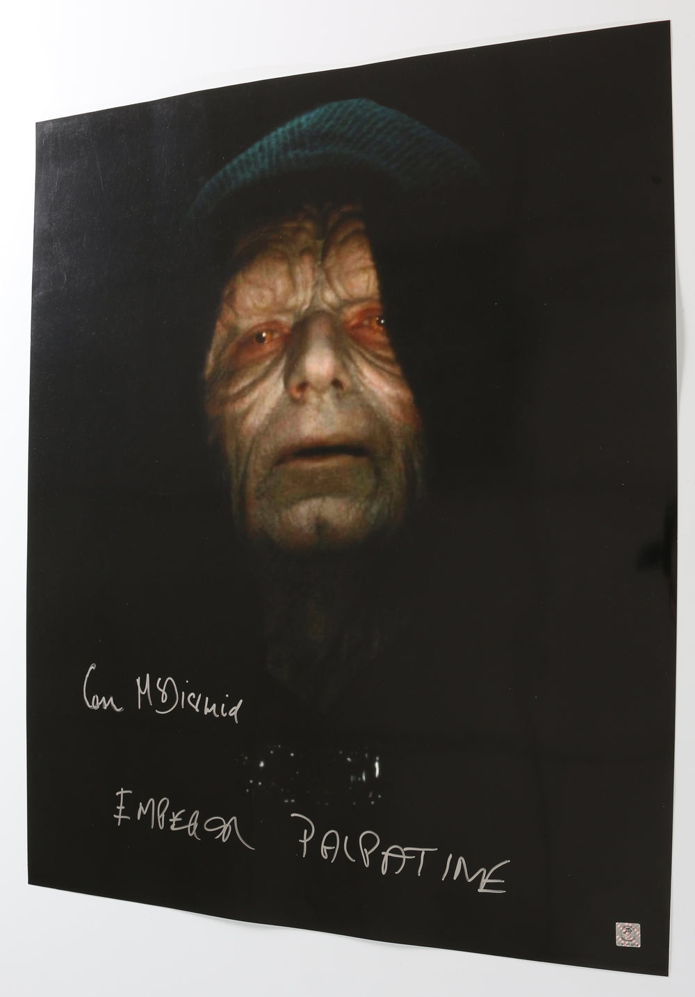 Ian McDiarmid as Emperor Palpatine in Star Wars: Return of the Jedi (Coolwaters) Signed 24x30 Poster with Character Name