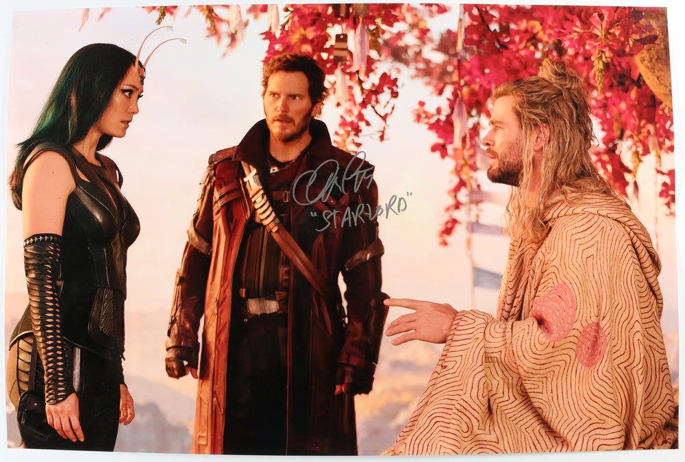 Chris Pratt as Star-Lord in Thor: Love & Thunder Signed 20x30 Poster with Character Name