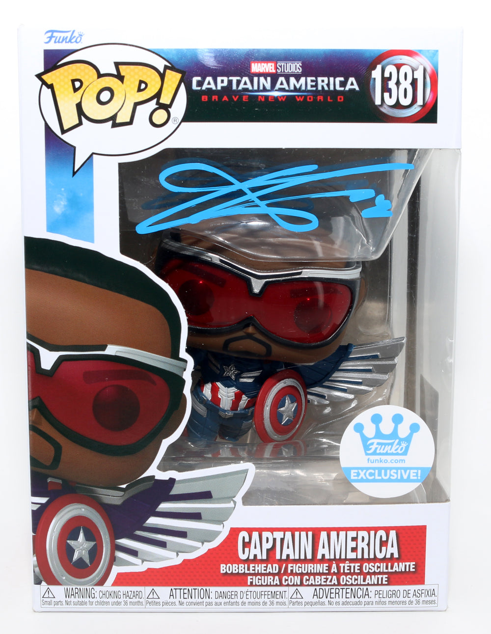 Anthony Mackie as Sam Wilson in Captain America: Brave New World Funko Store Exclusive (Official Pix) Signed Funko POP! #1381