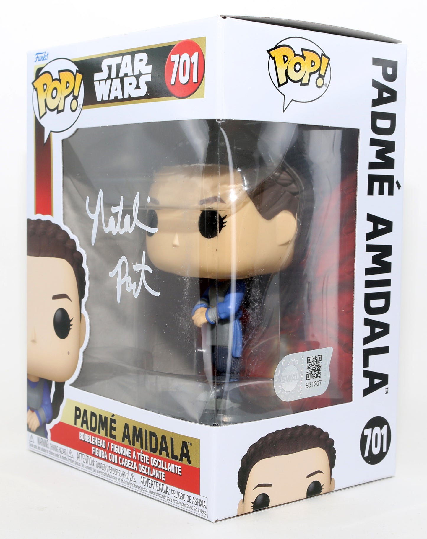 
                  
                    Natalie Portman as Padmé Amidala in Star Wars Episode I: The Phantom Menace (SWAU) Signed Funko POP! #701
                  
                