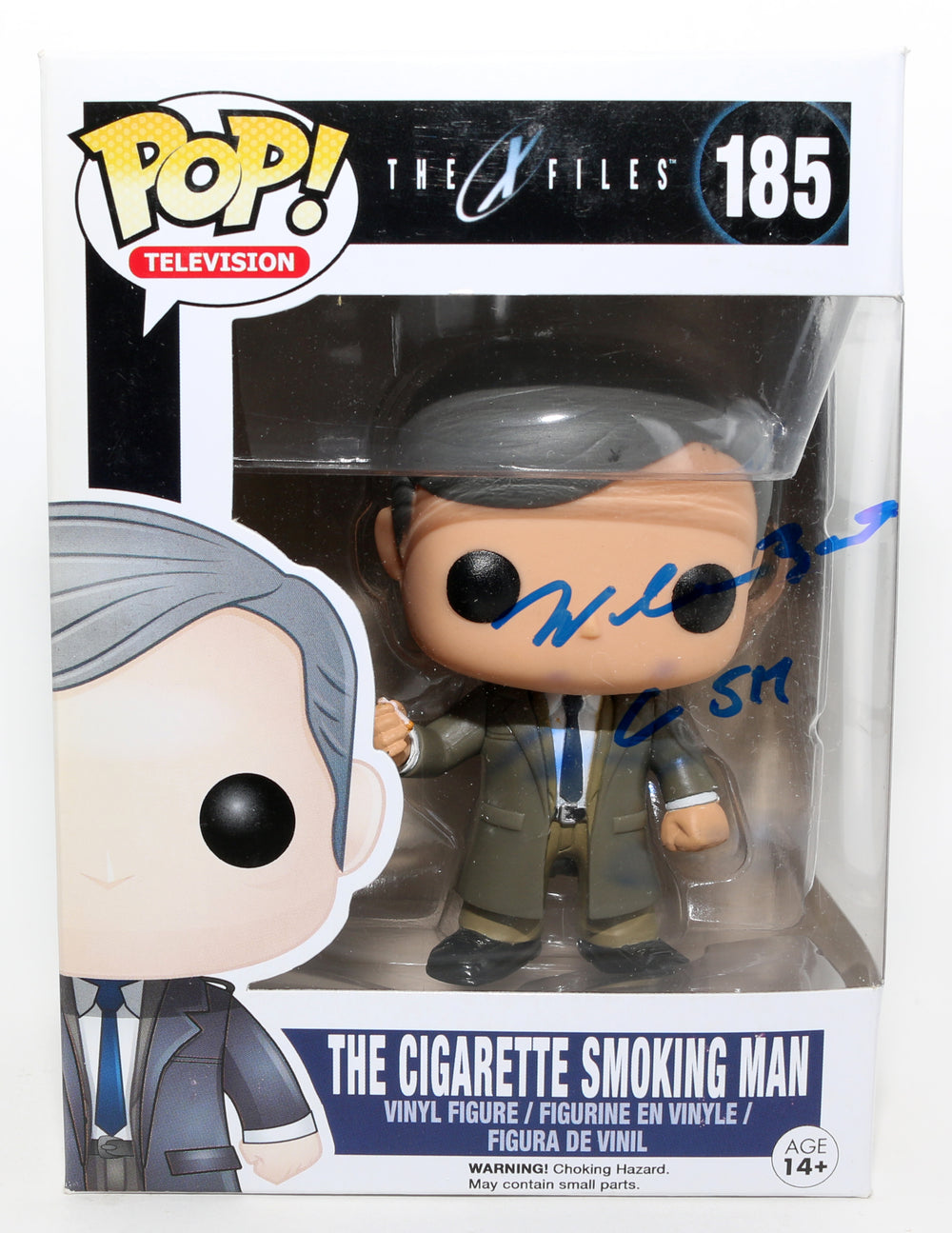 William B. Davis as Cigarette Smoking Man in The X-Files Signed Funko POP! #185 with Character Name