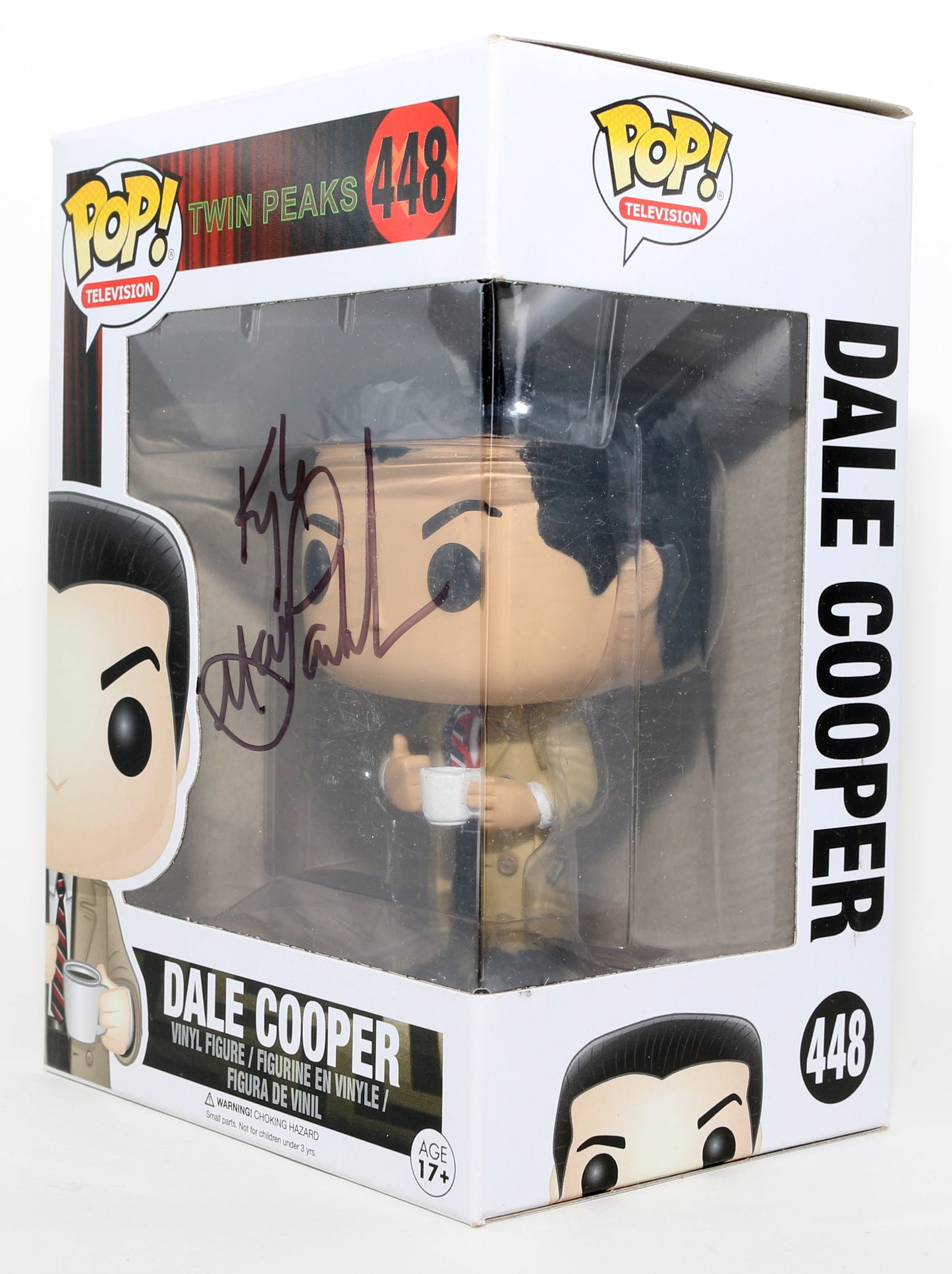 
                  
                    Kyle MacLachlan as Dale Cooper in Twin Peaks Signed Funko POP! #448
                  
                