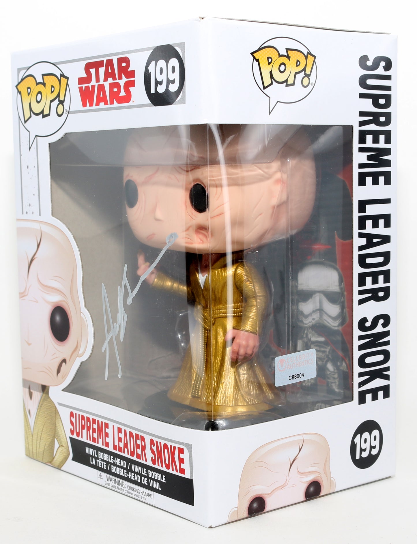 
                  
                    Andy Serkis as Supreme Leader Snoke in Star Wars: The Last Jedi (Celebrity Authentics) Signed Funko POP! #199
                  
                