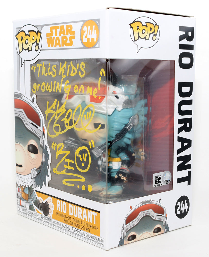 
                  
                    Katy Kartwheel as Rio Durant in Solo: A Star Wars Story (Topps SW Authentics) Signed Funko POP! #244 with Character Name & Quote
                  
                
