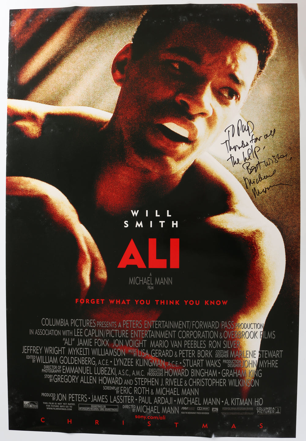Ali 27x40 Poster (From the Collection of Famed Sound Recordist: Craig 