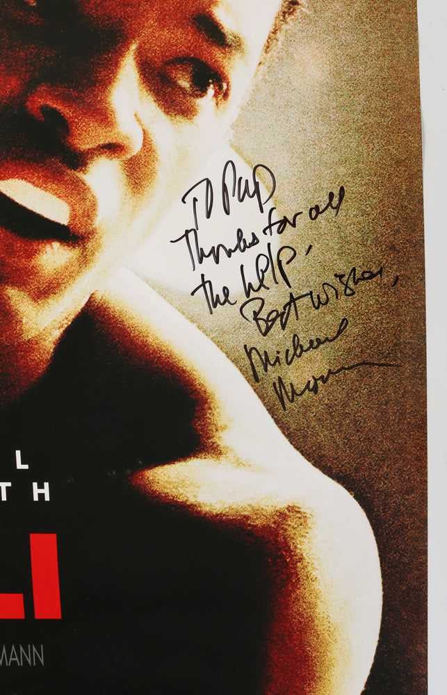 
                  
                    Ali 27x40 Poster (From the Collection of Famed Sound Recordist: Craig "Pup" Heath) Signed by Director: Michael Mann
                  
                