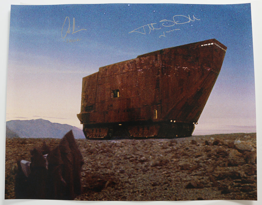 Tim Donaldson and Andrea Wickman-Miller as Jawas in Star Wars: A New Hope Signed 16x20 Photo with Character Name