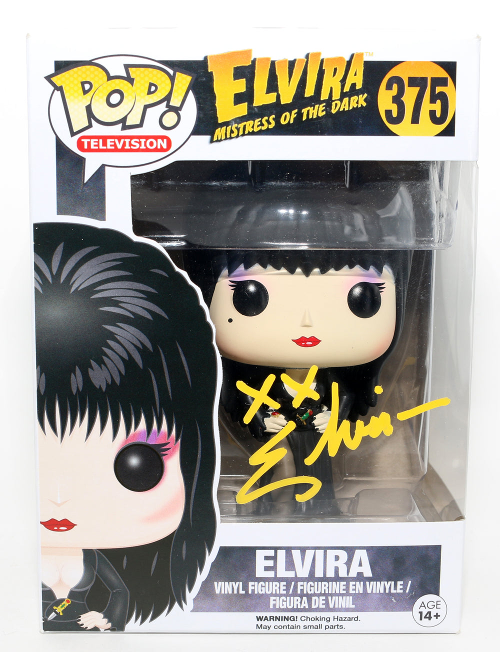 Cassandra Peterson as Elvira in Mistress of the Dark Signed Funko POP! #375