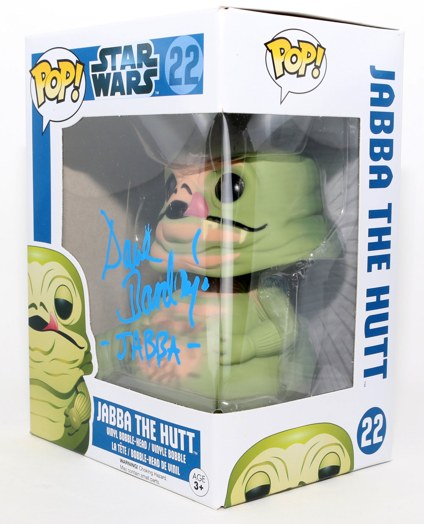 
                  
                    David Barclay as Jabba the Hutt in Star Wars: Return of the Jedi Signed Funko POP! #22 with Character Name
                  
                