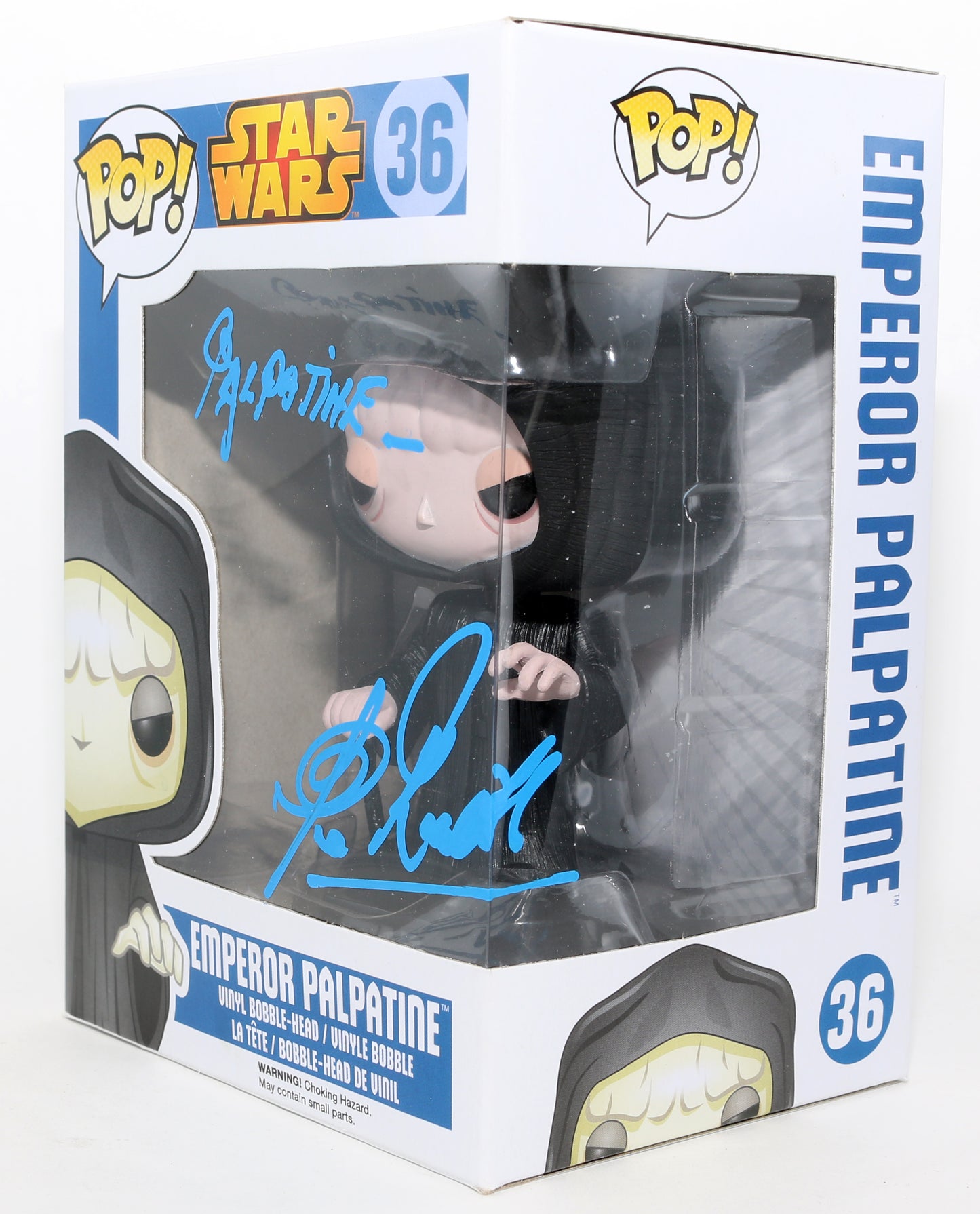 
                  
                    Clive Revill as Emperor Palpatine in Star Wars: The Empire Strikes Back (Topps SW Authentics) Signed Funko POP! #36 with Character Name
                  
                