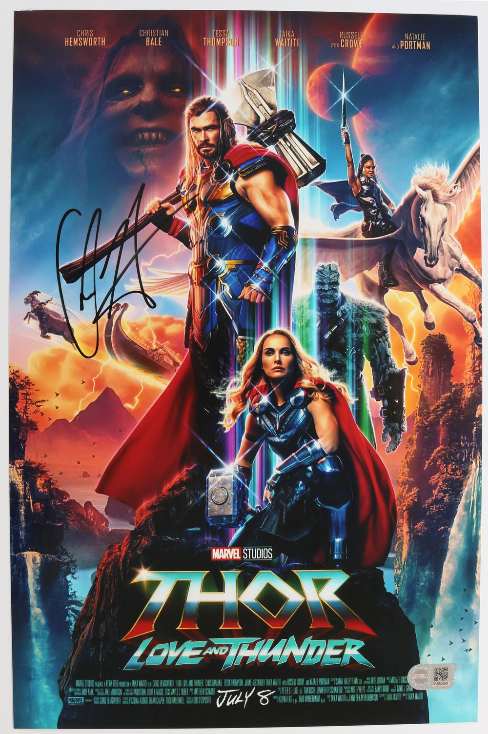 Chris Hemsworth as Thor in Thor: Love and Thunder (SWAU) Signed 11x17 Mini Poster