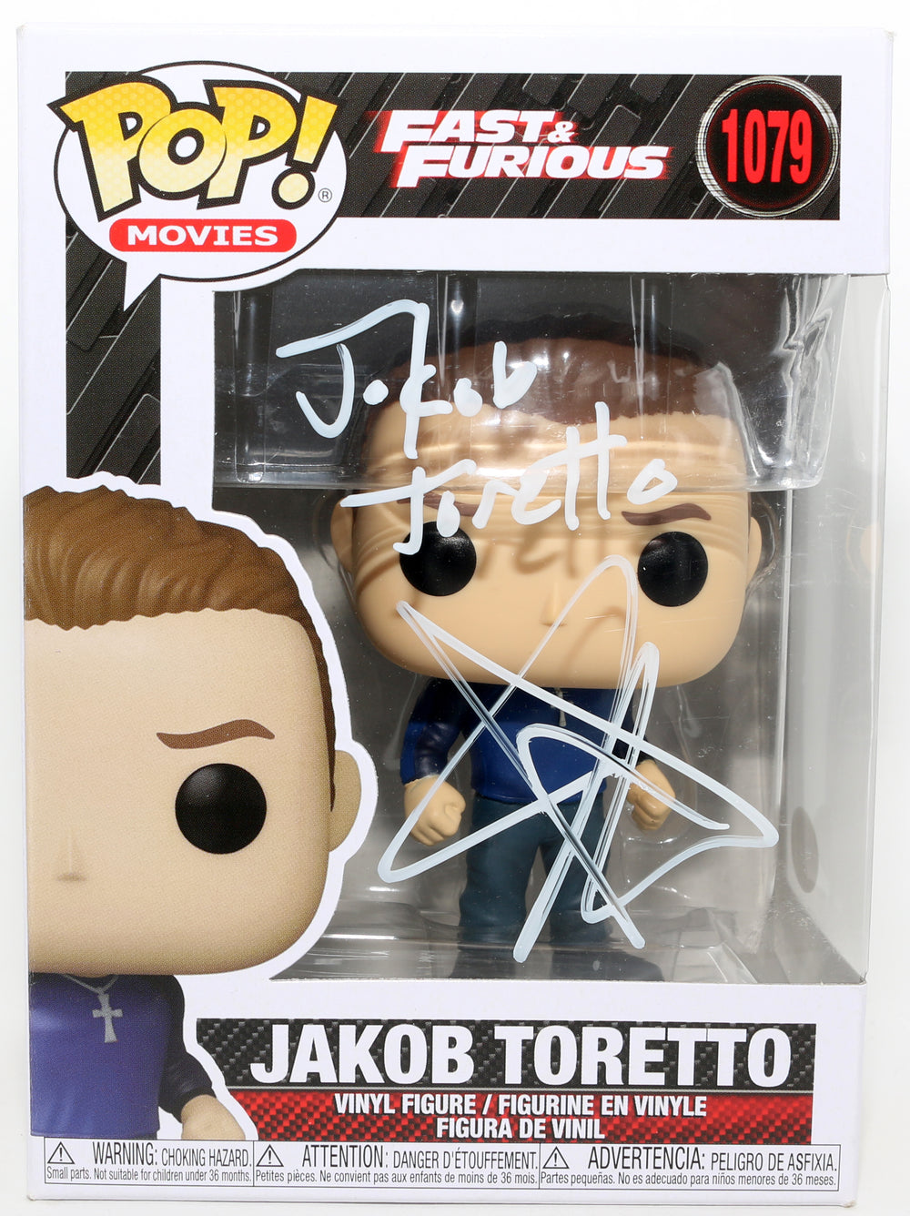 John Cena as Jakob Toretto in Fast & Furious (JSA) Signed Funko POP! #1079 with Character Name