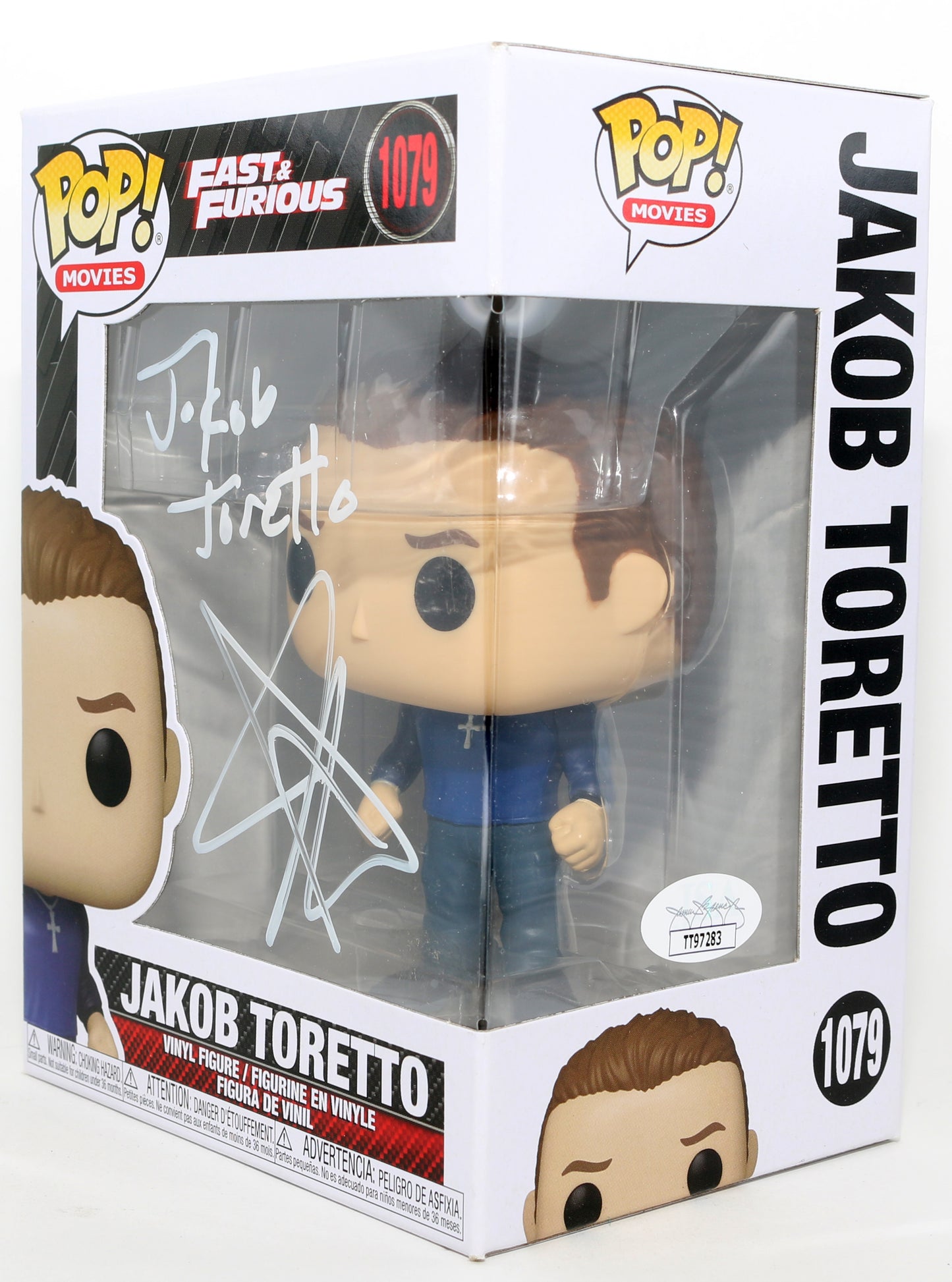
                  
                    John Cena as Jakob Toretto in Fast & Furious (JSA) Signed Funko POP! #1079 with Character Name
                  
                
