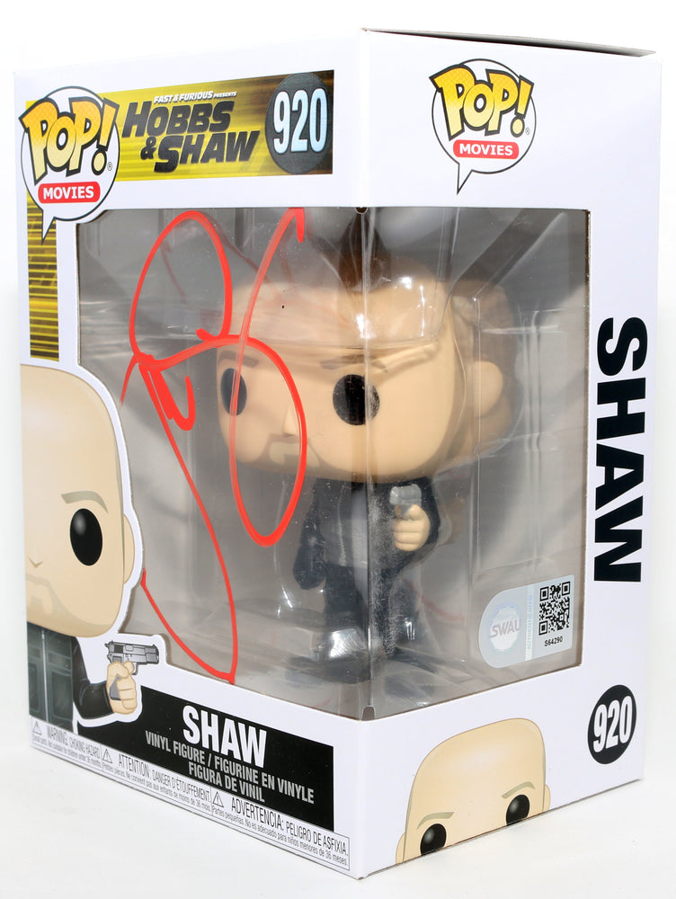 
                  
                    Jason Statham as Deckard Shaw in Fast & Furious Presents: Hobbs & Shaw (SWAU) Signed Funko POP! #920
                  
                