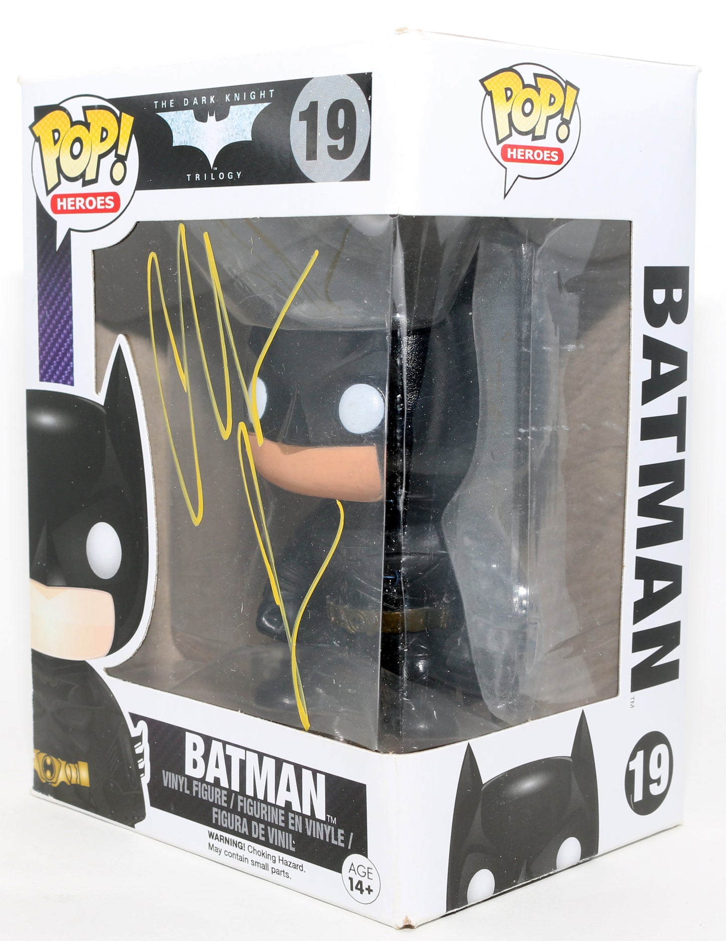 
                  
                    Christian Bale as Batman in Christopher Nolan's The Dark Knight Trilogy Signed Funko POP! #19
                  
                