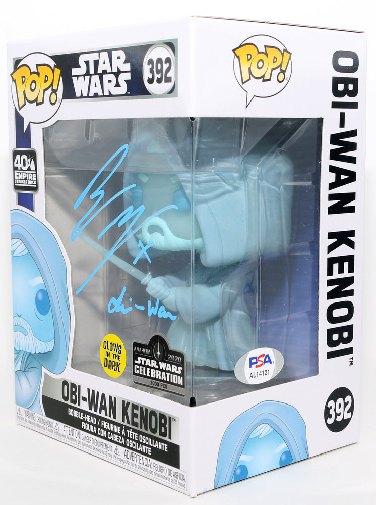 
                  
                    Ewan McGregor as Obi-Wan Kenobi Force Ghost in Star Wars GITD 2020 40th Anniversary Exclusive Limited to 3000 Pieces Signed Funko POP! #392 with Character Name - Grail
                  
                