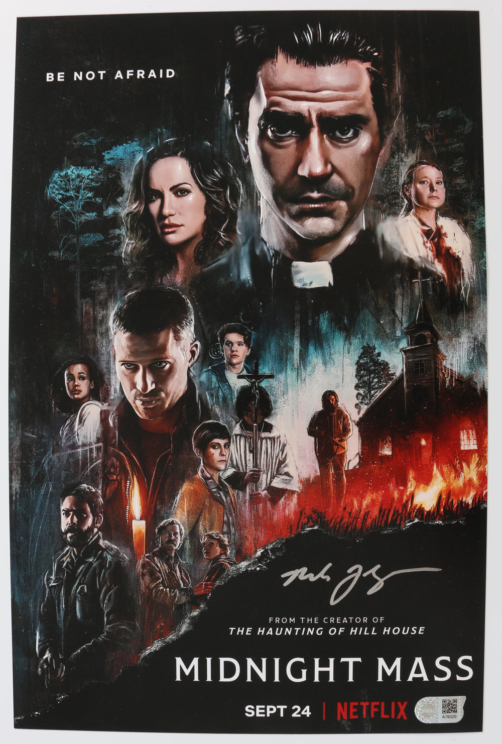 Mike Flanagan Writer of Midnight Mass (SWAU) Signed 11x17 Mini Poster