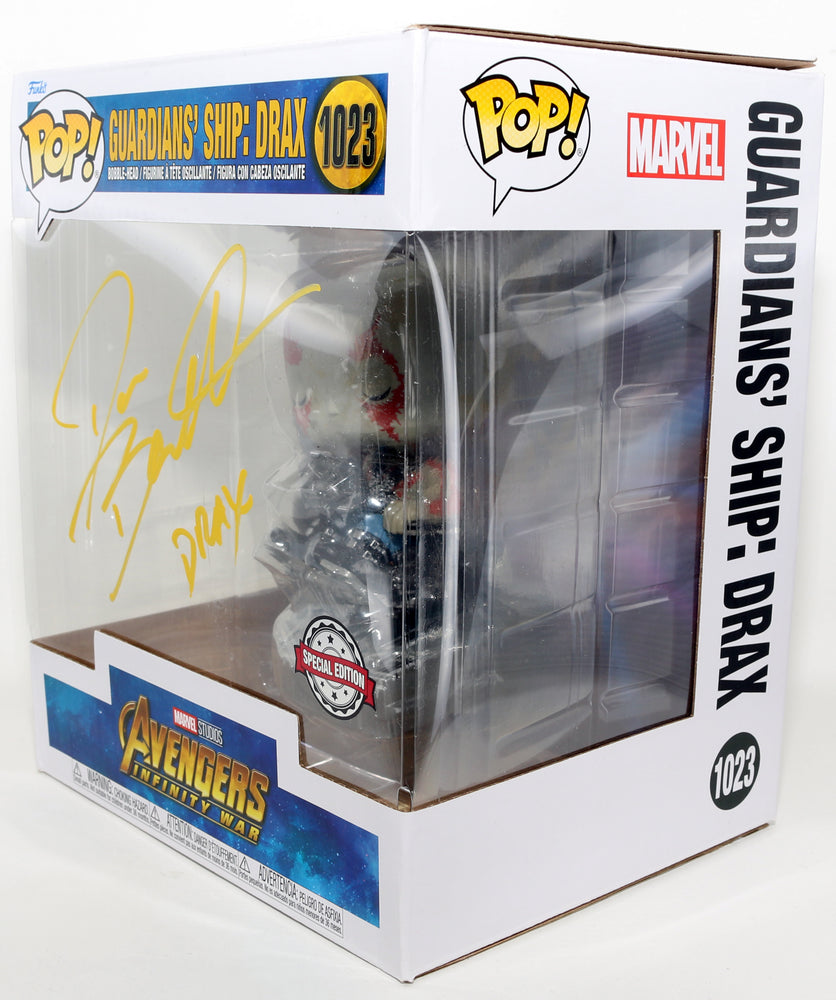 
                  
                    Dave Bautista as Drax in Avengers: Infinity War Special Edition Signed 6-Inch Funko POP! #1023 with Character Name
                  
                