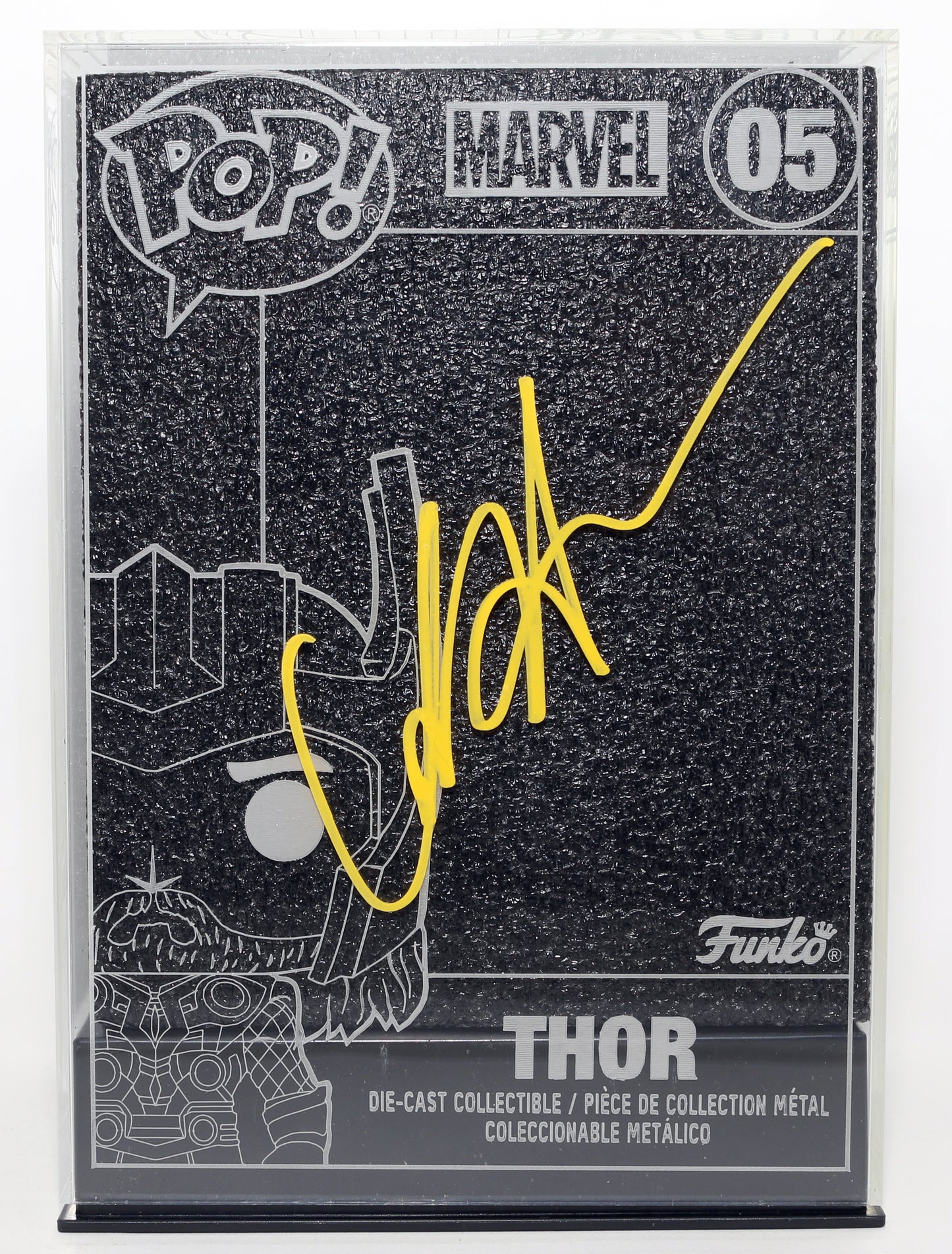 
                  
                    Chris Hemsworth as Thor in The Avengers Signed Diecast Funko POP! #05
                  
                