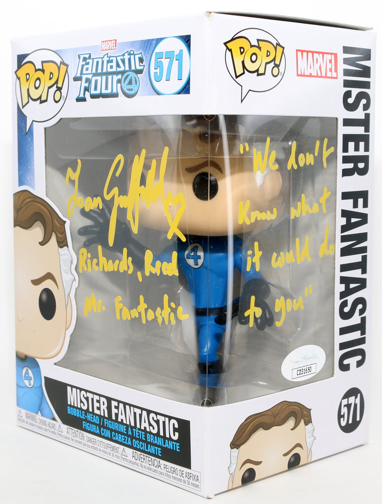 
                  
                    Ioan Gruffudd as Reed Richards / Mr. Fantastic in Fantastic Four (JSA) Signed Funko POP! #571 with Character Name & Quote
                  
                