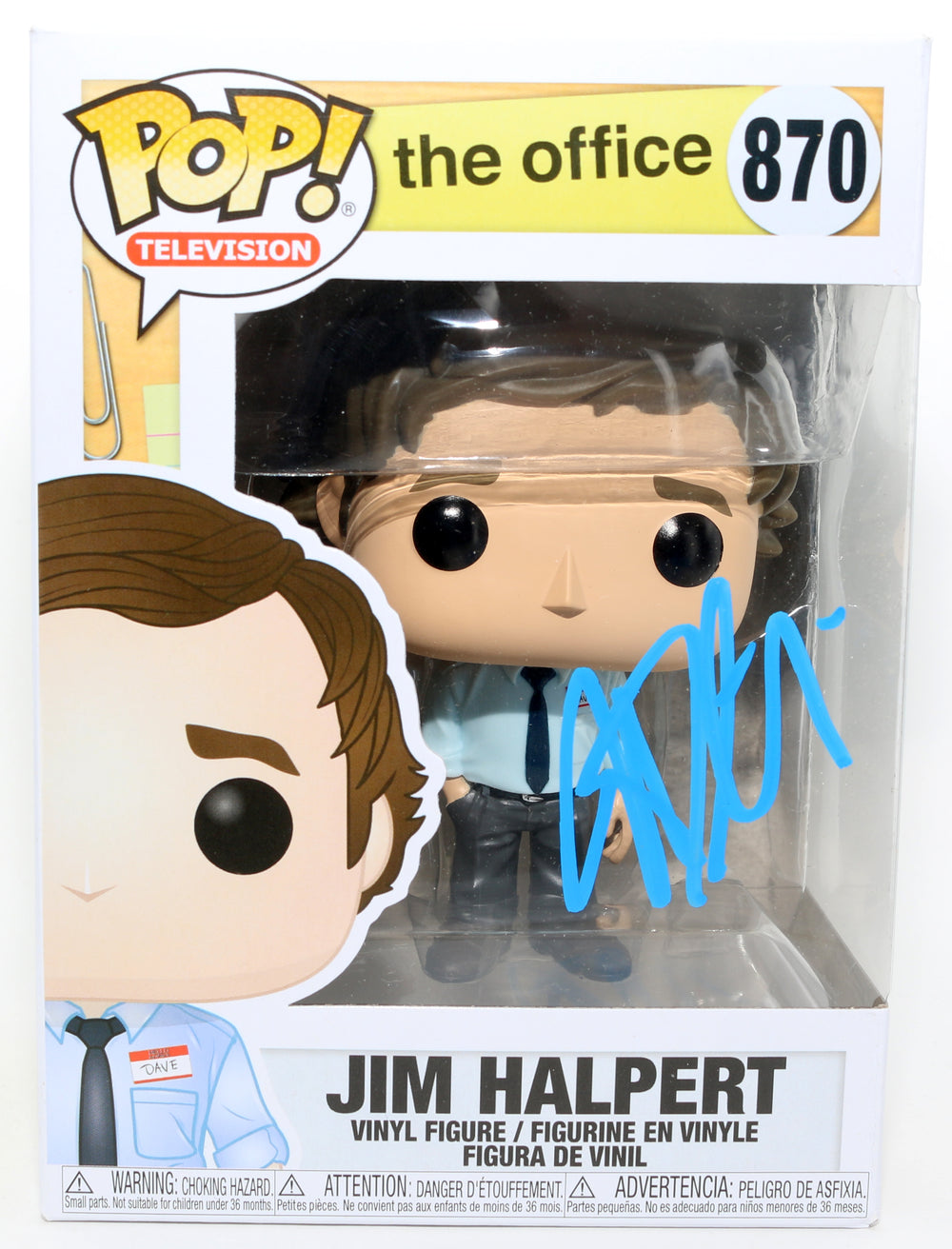 John Krasinski as Jim Halpert in The Office Signed Funko POP! #870