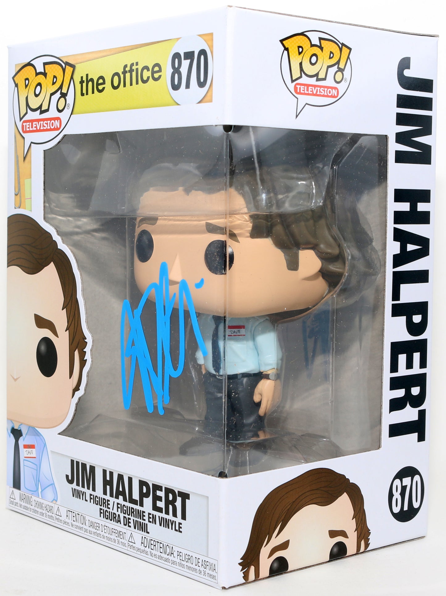 
                  
                    John Krasinski as Jim Halpert in The Office Signed Funko POP! #870
                  
                