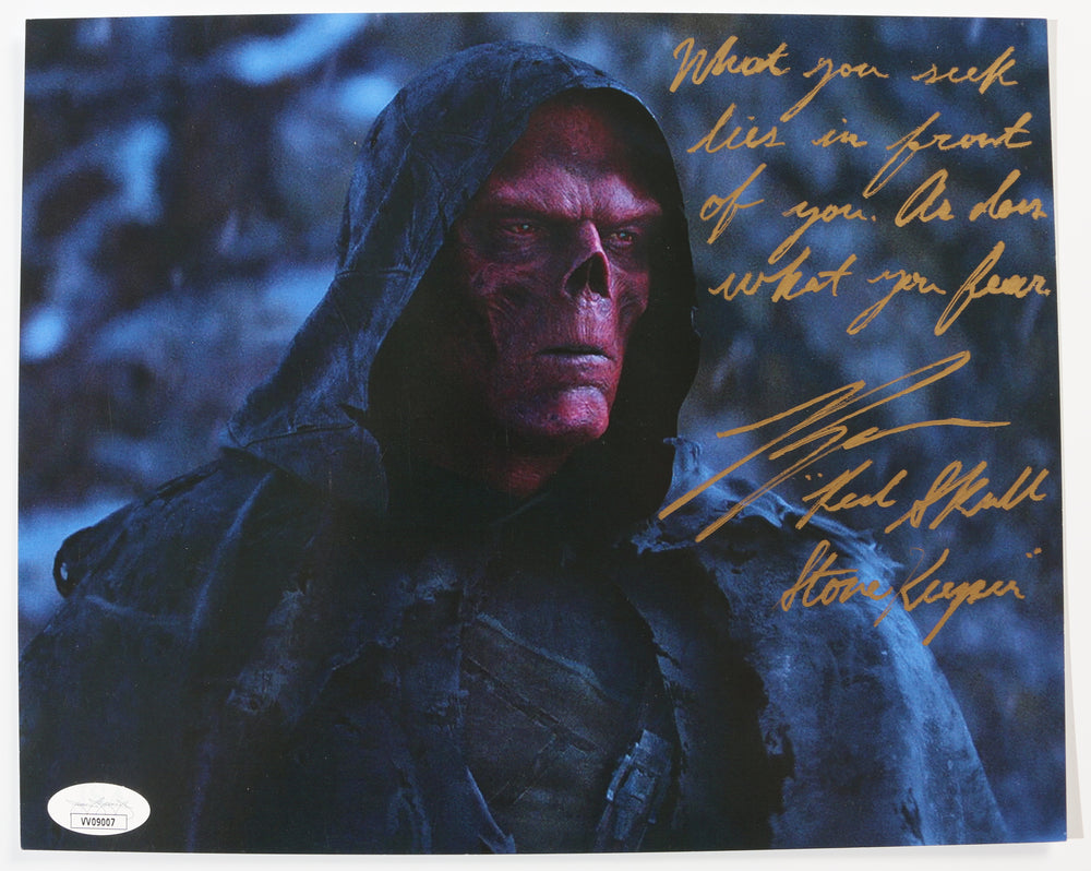 Ross Marquand as Stonekeeper Red Skull in Avengers: Infinity War Signed 8x10 Photo with Character Name and Quote