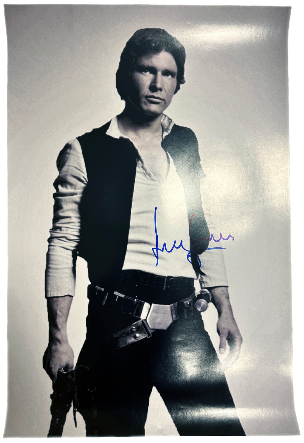 Harrison Ford as Han Solo in Star Wars: A New Hope Signed 20x30 Poster
