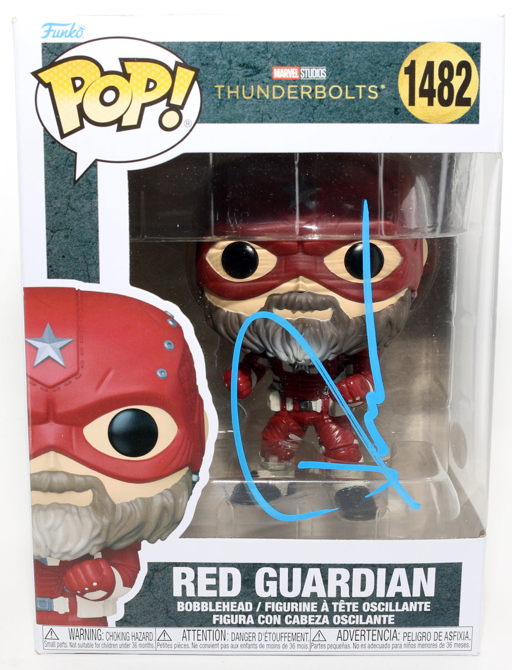 David Harbour as Alexei / Red Guardian in Thunderbolts* / The New Avengers (JSA) Signed Funko POP! #1482