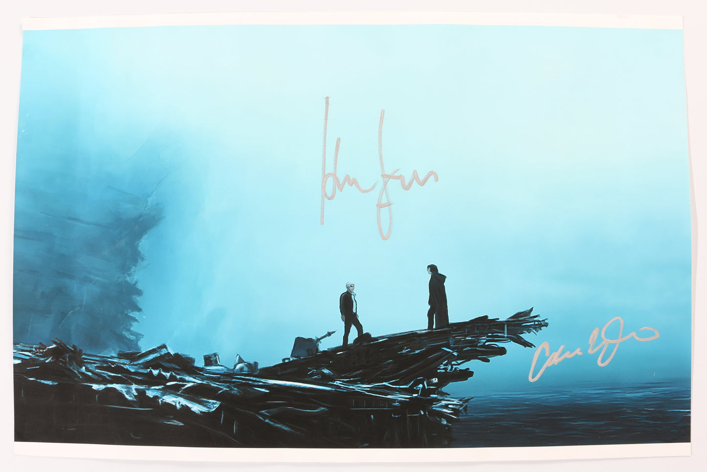
                  
                    Harrison Ford as Han Solo & Adam Driver as Kylo Ren in Star Wars: The Rise of Skywalker (Beckett Witnessed) Signed 12x18 Art Print
                  
                