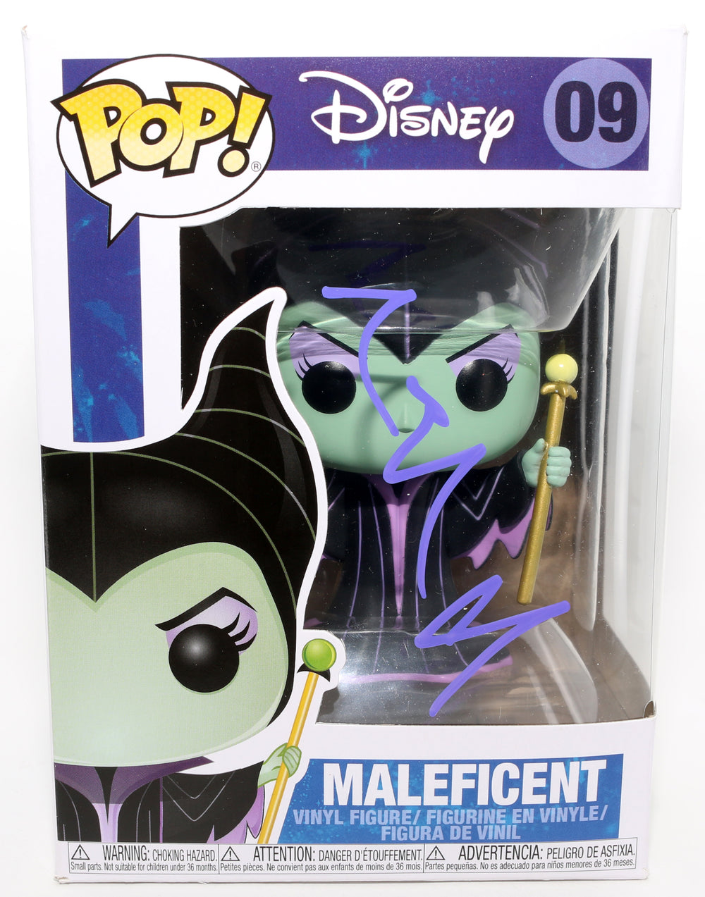 Angelina Jolie as Maleficent in Disney's Maleficent Signed Funko POP! #09