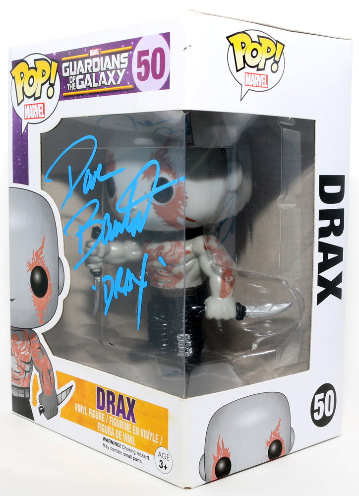 
                  
                    Dave Bautista as Drax in Guardians of the Galaxy Signed Funko POP! #50 with Character Name
                  
                