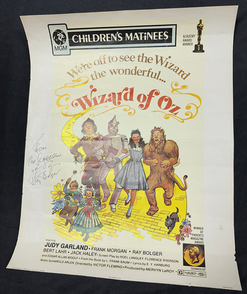 
                  
                    Ray Bolger as the Scarecrow in The Wizard of Oz 16x20 Poster with Character Name
                  
                
