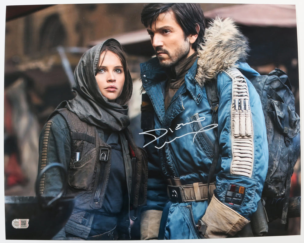 Diego Luna as Cassian Andor in Rogue One: A Star Wars Story (SWAU) Signed 16x20 Photo