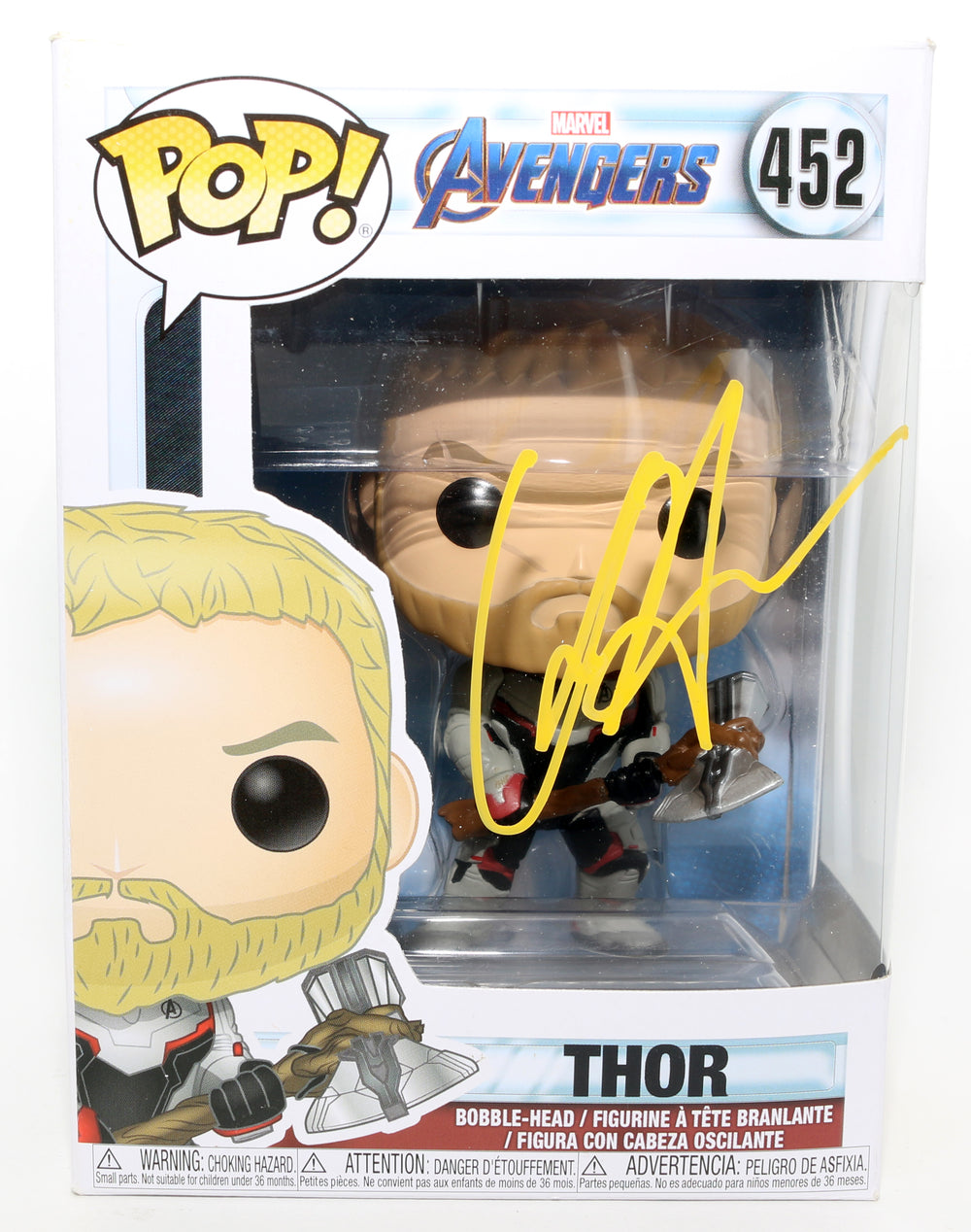 Chris Hemsworth as Thor in Avengers: Endgame Signed Funko POP! #452