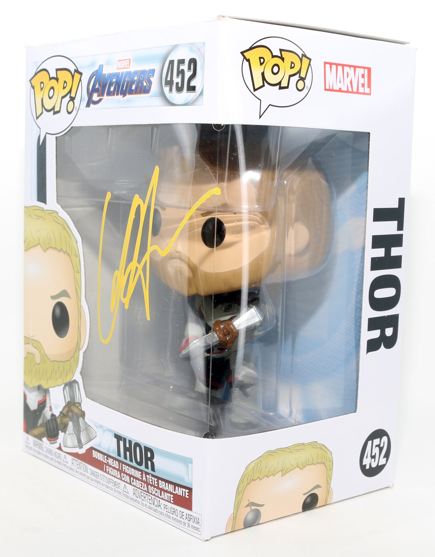 
                  
                    Chris Hemsworth as Thor in Avengers: Endgame Signed Funko POP! #452
                  
                