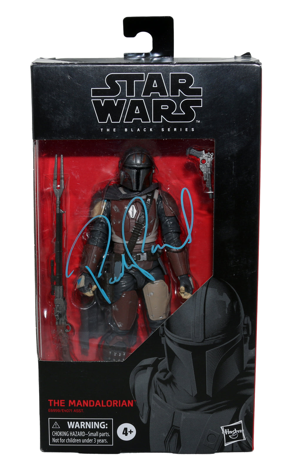 Pedro Pascal as the Mandalorian in Star Wars (Witnessed) Signed Black Series Figure