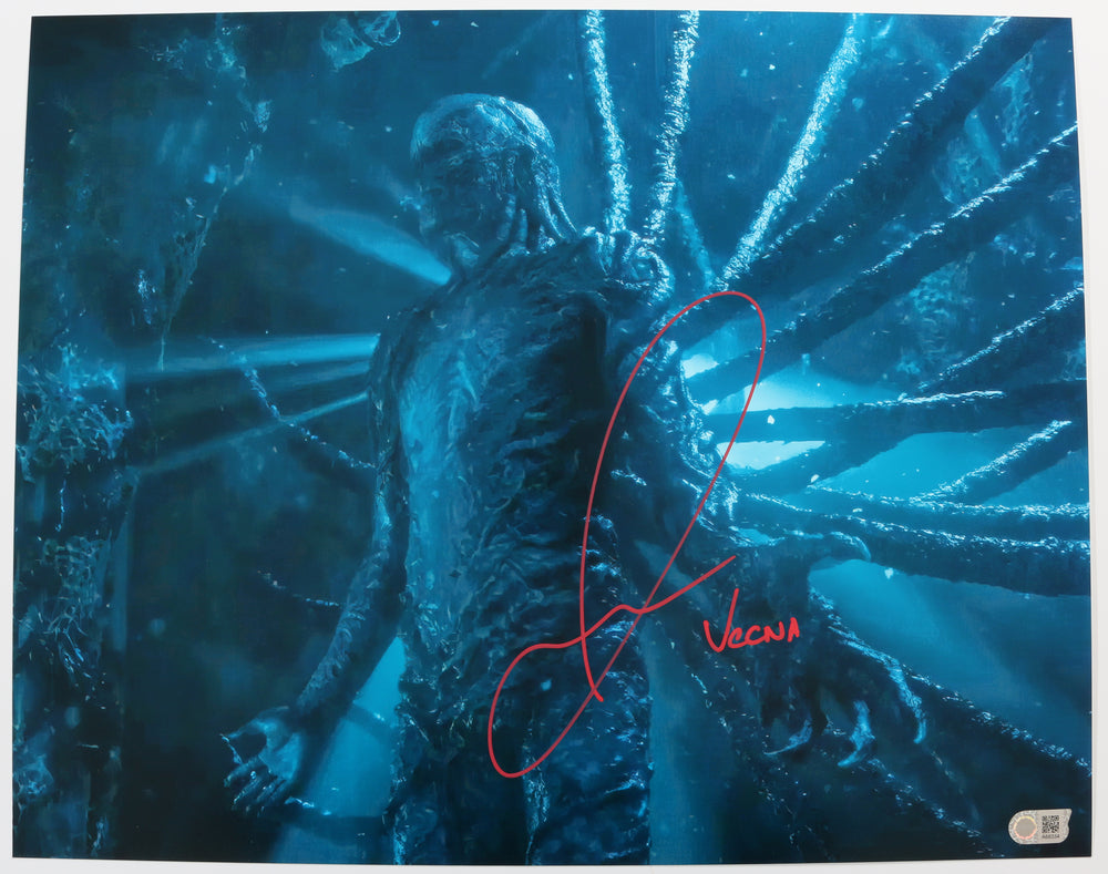 Jamie Campbell Bower as Vecna in Stranger Things (SWAU) Signed 16x20 Photo with Character Name