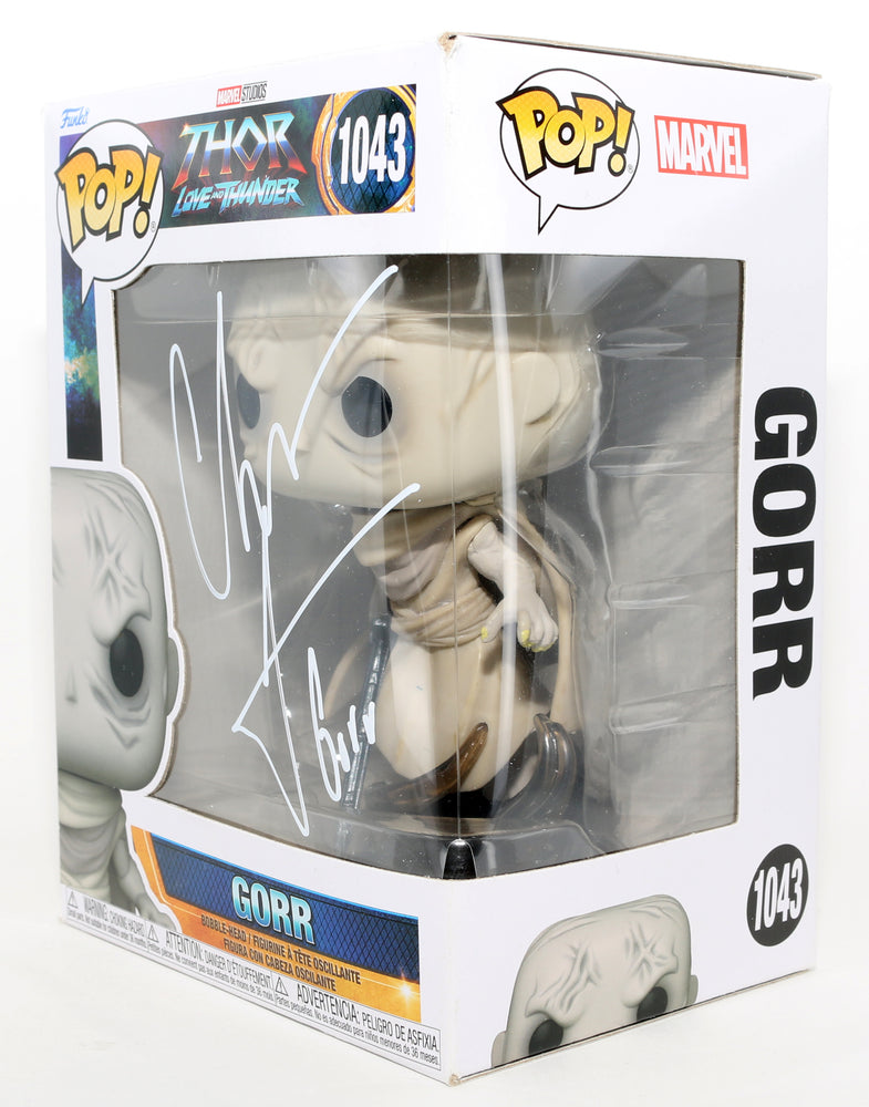 
                  
                    Christian Bale as Gorr the God Butcher in Thor: Love & Thunder Signed Funko POP! #1043 with Character Name
                  
                