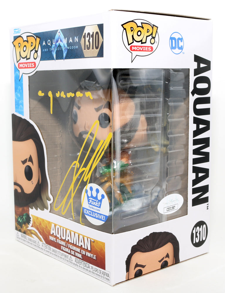 
                  
                    Jason Momoa as Aquaman in Aquaman & the Lost Kingdom Funko Store Exclusive (JSA) Signed Funko POP! #1310 with Character Name
                  
                